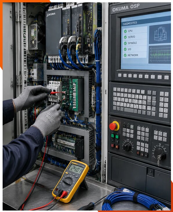 Ремонт систем ЧПУ Okuma OSP в Зеленодольске